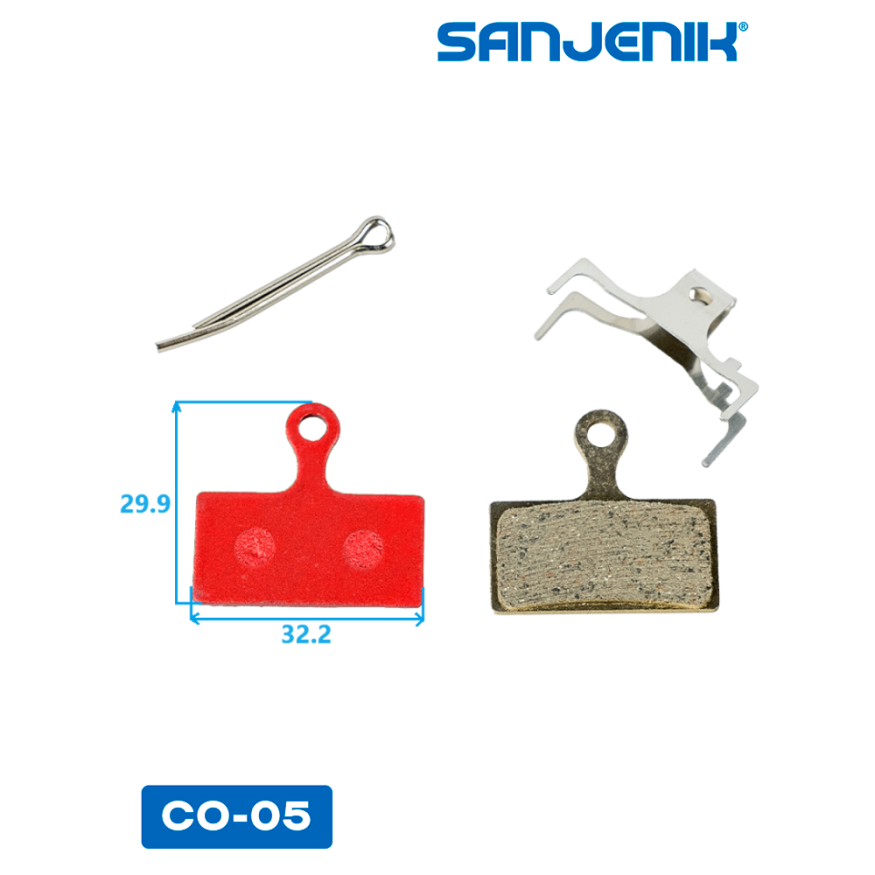 Тормозные колодки RB-D23 медные (semi-metallic) для Shimano XTR / XT / SLX