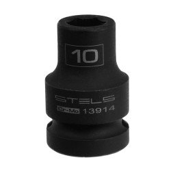 Головка ударная шестигранная, 10 мм, 1/2, CrMo Stels
