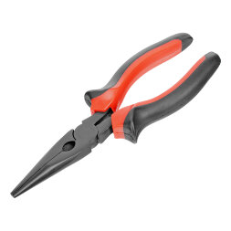Длинногубцы прямые Black Nickel, 180 мм, двухкомпонентные рукоятки Matrix
