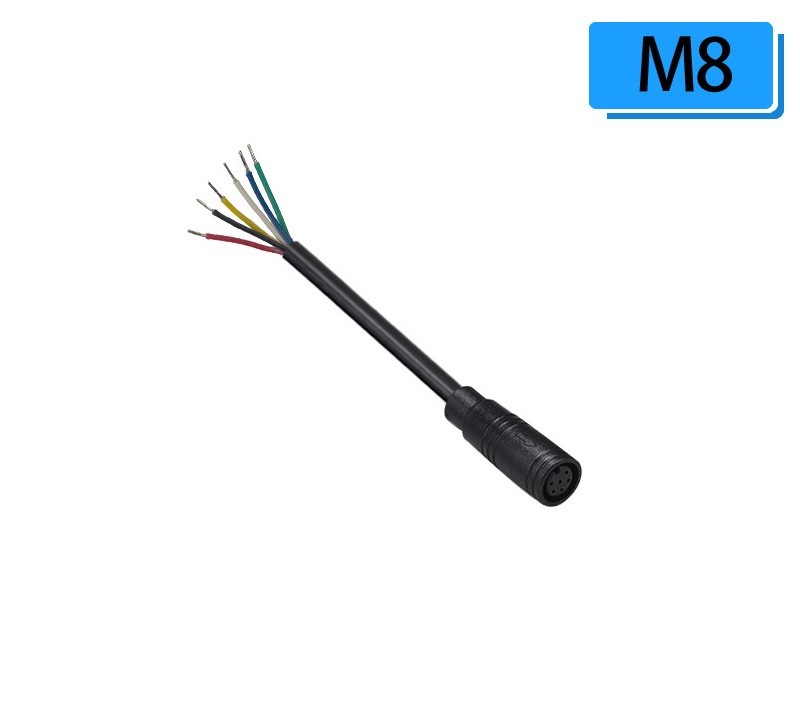 Разъем JULET M8 6PIN F (Мама) с кабелем 24см