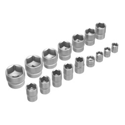 Набор инструментов, 1/2", 1/4", пластиковый кейс, 82 предмета Сибртех