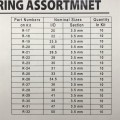 Набор уплотнительны колец/сальников синие O-Ring Tipe: B (32 размера, 419шт)