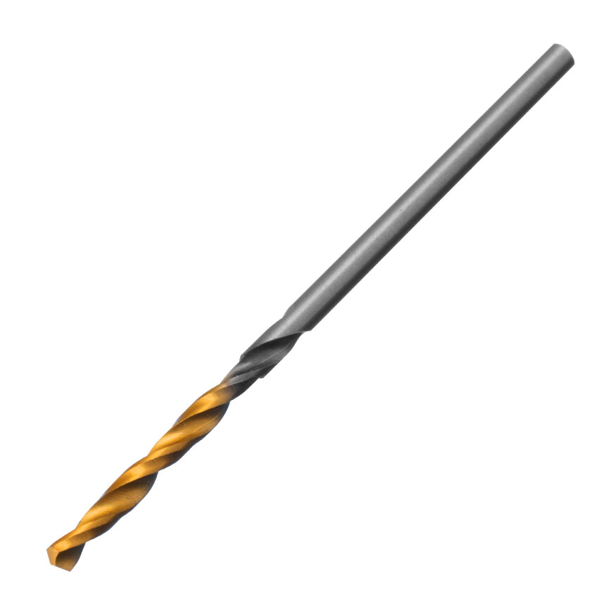 Сверло спиральное по металлу 2 x 49 мм, Р6М5, Golden Tip , 2шт. Denzel