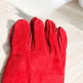 Краги сварочные удлиненные утепленные красные