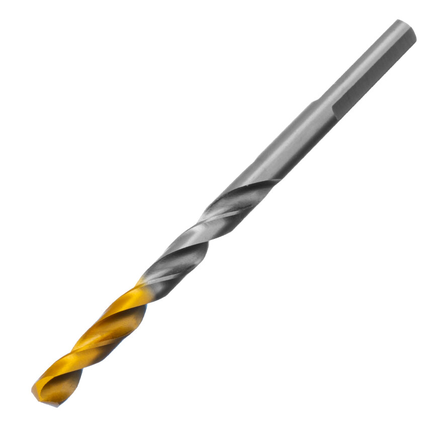 Сверло спиральное по металлу 5 x 86 мм, Р6М5, Golden Tip  Denzel