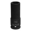 Головка ударная удлиненная шестигранная, 19 мм, 1/2, CrMo Stels