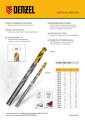 Сверло спиральное по металлу 7,0 x 109 мм, Р6М5, Golden Tip  Denzel
