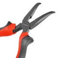 Длинногубцы изогнутые Black Nickel, 180 мм, двухкомпонентные рукоятки Matrix