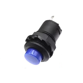 Кнопка с фиксацией DS-428/427 12MM (синяя)