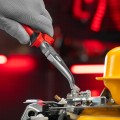 Длинногубцы изогнутые Nickel, 200 мм, никелированные, двухкомпонентные рукоятки Matrix