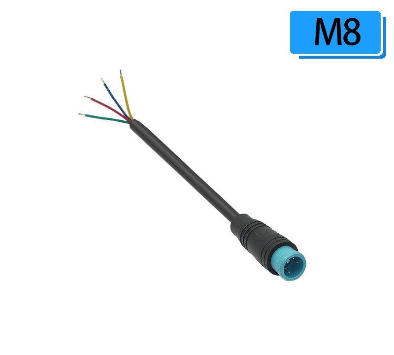 Разъем JULET M8 4PIN M (Папа) с кабелем 24см