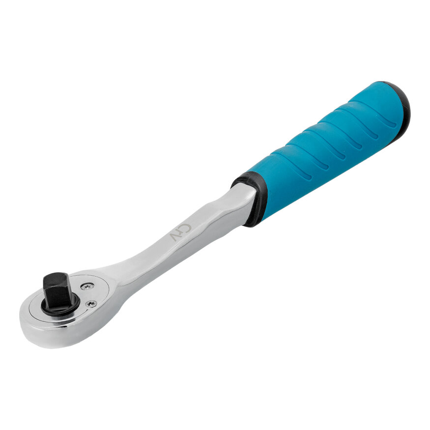Ключ-трещотка 3/8", CrV, 90 зубьев, усиленный, хром Gross
