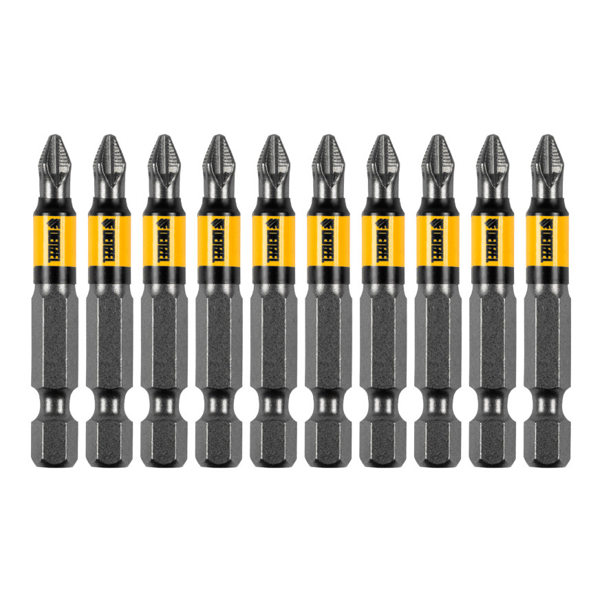 Бита PH2х50, сталь S2, цилиндр., 10 шт. Е 6,3 Denzel